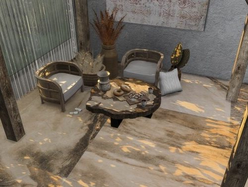 Sandstone tile set at Simspiration Builds