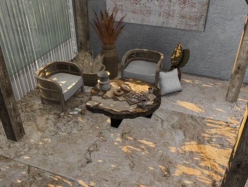Sandstone tile set at Simspiration Builds