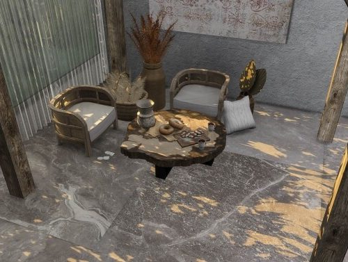 Sandstone tile set at Simspiration Builds