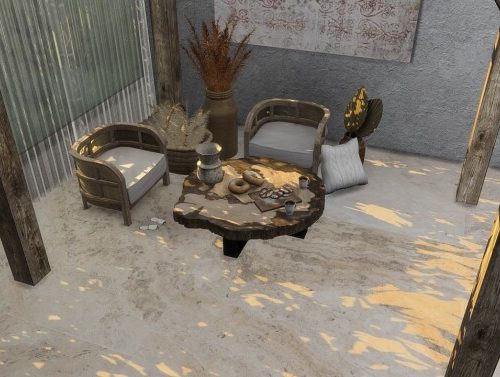 Sandstone tile set at Simspiration Builds