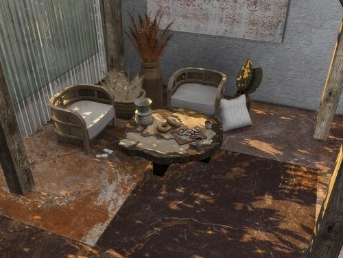 Sandstone tile set at Simspiration Builds