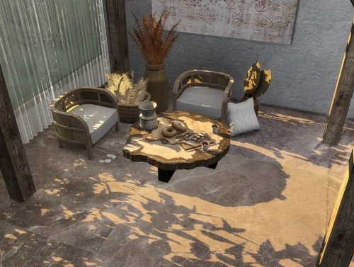 Sandstone tile set at Simspiration Builds