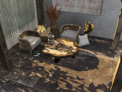Sandstone tile set at Simspiration Builds