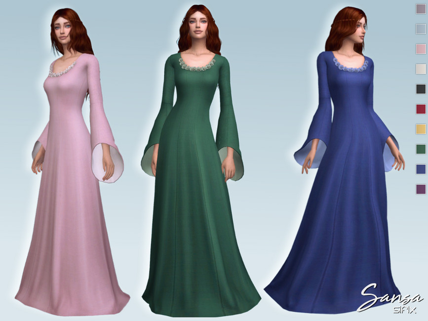 Sansa Dress II - The Sims 4 Catalog