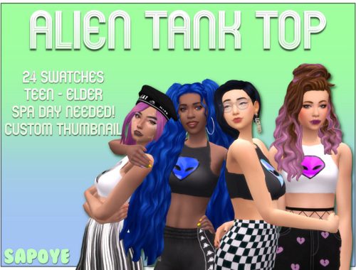 [SAPOYE] Alien Crop Top - SPA DAY REQUIRED