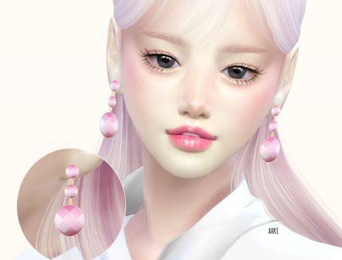 Sapphire Earrings at Ahri Sim4