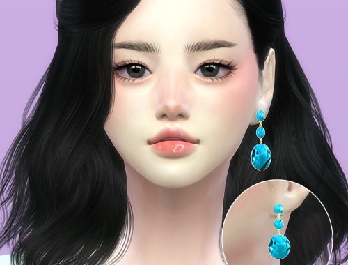 Sapphire Earrings at Ahri Sim4
