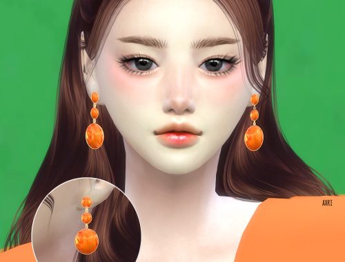 Sapphire Earrings at Ahri Sim4