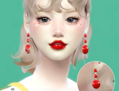 Sapphire Earrings at Ahri Sim4