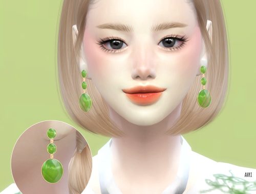 Sapphire Earrings at Ahri Sim4