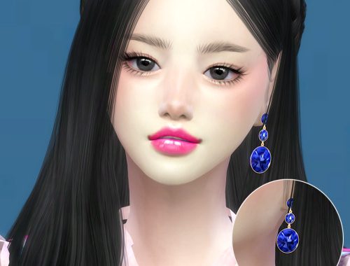 Sapphire Earrings at Ahri Sim4