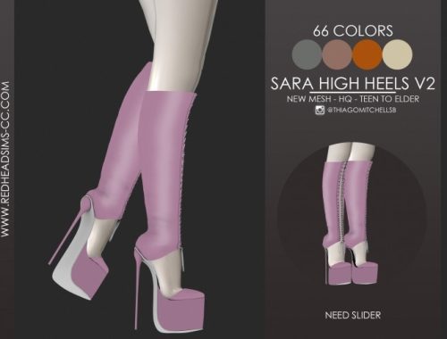 SARA HIGH HEELS by Thiago Mitchell at REDHEADSIMS