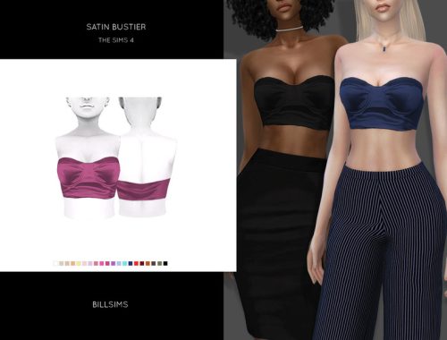 Satin Bustier