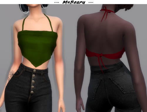 Satin Handkerchief Top
