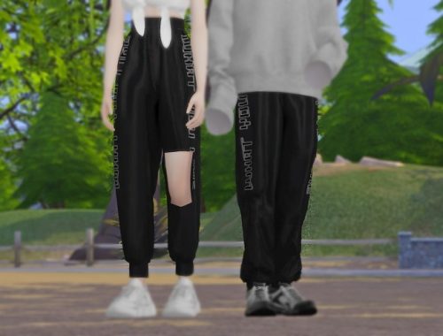Satin Jogger Pants M&FM bottom at MINI SIMS