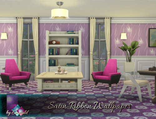 Satin Ribbon Wallpaper
