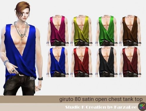 Satin Tank Top at Studio K-Creation