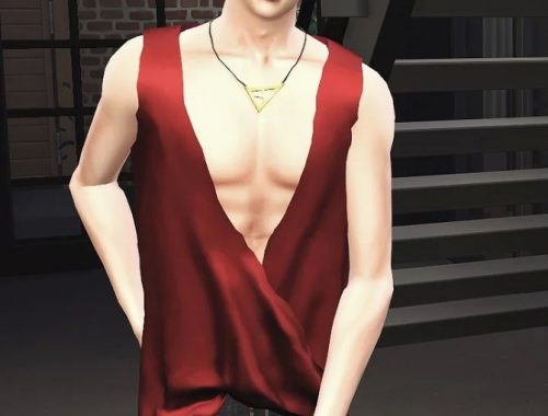 Satin Tank Top at Studio K-Creation