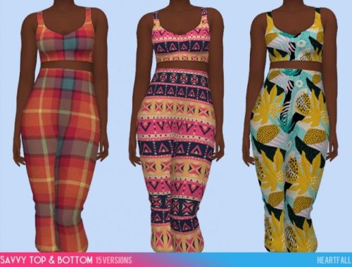 Savvy bodysuit, top and bottom at Heartfall