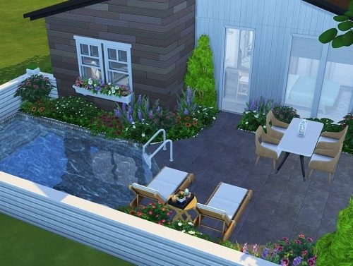 SCANDINAVIAN TINY HOUSE at Aveline Sims
