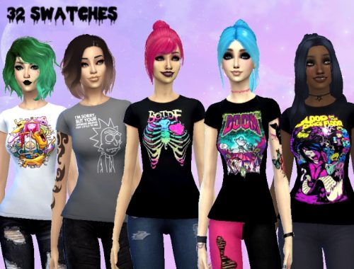 Scene queen shirts