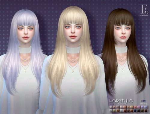 sclub ts4 hair Hime n43