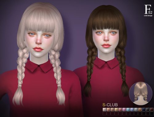 sclub ts4 hair  n52