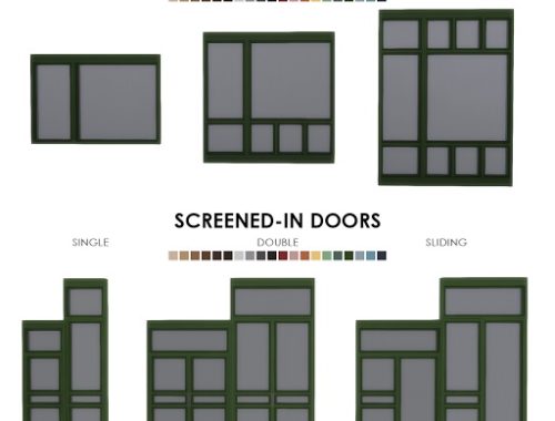 Screened-In Porch Series: Mesh Windows and Doors at Simsational Designs