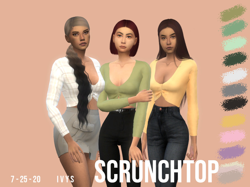 Scrunch Top - The Sims 4 Catalog