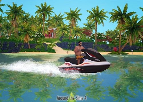 Scuba diving & surf club set by Sandy at Around the Sims 4