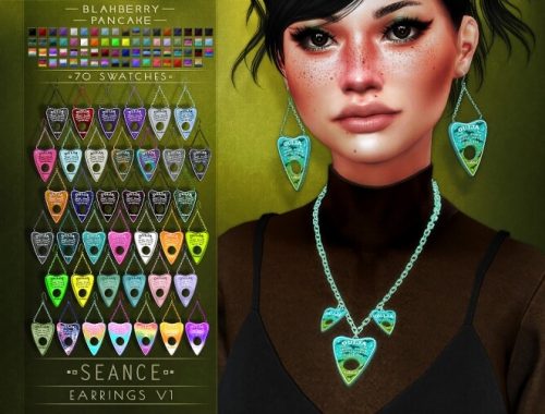 Seance necklace & earrings at Blahberry Pancake
