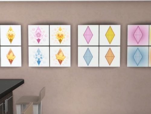 Seasonal Plumbobs Painting by Teknikah at Mod The Sims