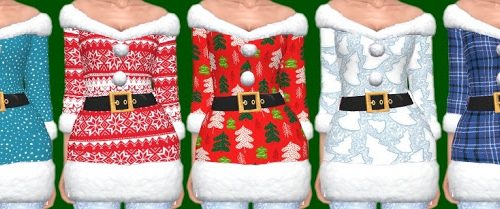 Seasons Christmas Dress Recolors at Annett’s Sims 4 Welt