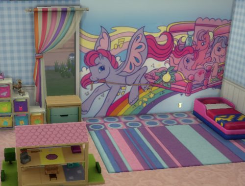 Second Generation Diminutive Horse Mural (Wallpaper)