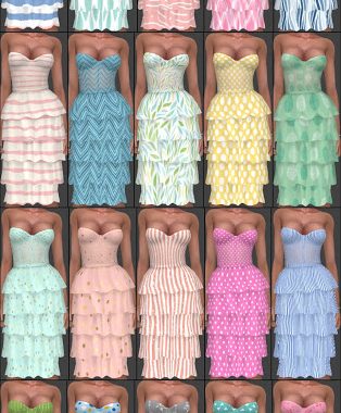 Sentate Dresses Recolors Part 1 at Annett’s Sims 4 Welt
