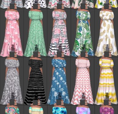 Sentate Dresses Recolors Part 1 at Annett’s Sims 4 Welt