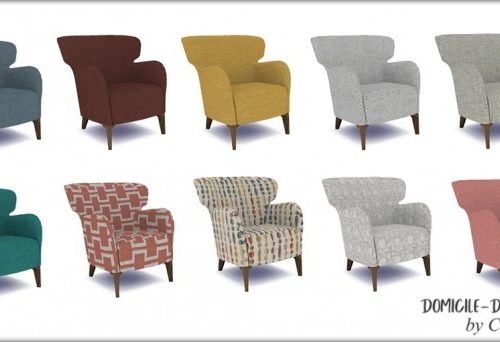 September song:  Armchair, dresser, And Statue, wallplanter, pillow at DOMICILE Design TS4