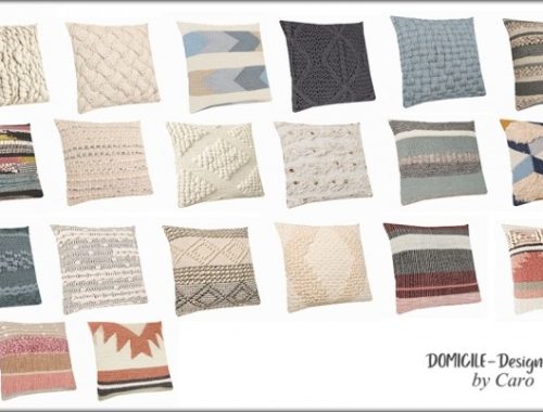 September song:  Armchair, dresser, And Statue, wallplanter, pillow at DOMICILE Design TS4