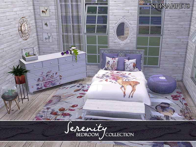 Serenity Bedroom Collection {Mesh Required} - The Sims 4 Catalog