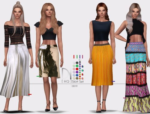 SET 25 - Printed Skirt Set