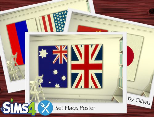 Set Flags Poster-REQUIRES DINE OUT