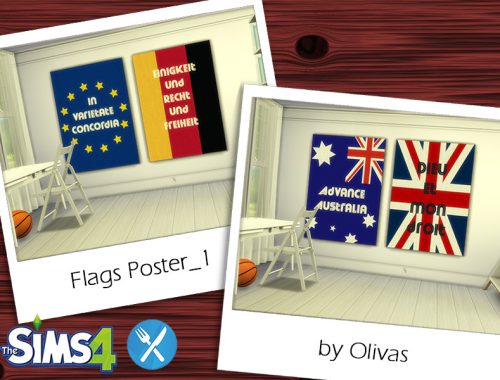 Set Flags Poster-REQUIRES DINE OUT