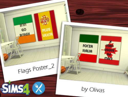 Set Flags Poster-REQUIRES DINE OUT