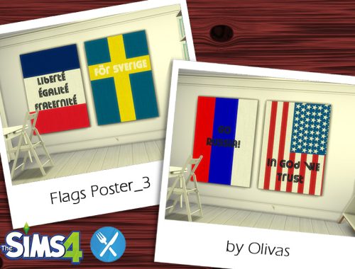 Set Flags Poster-REQUIRES DINE OUT