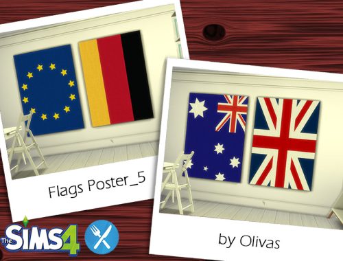 Set Flags Poster-REQUIRES DINE OUT