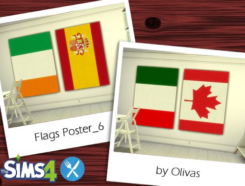 Set Flags Poster-REQUIRES DINE OUT