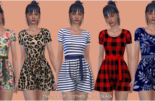 SET OF CLOTHES 14 (P) at All by Glaza