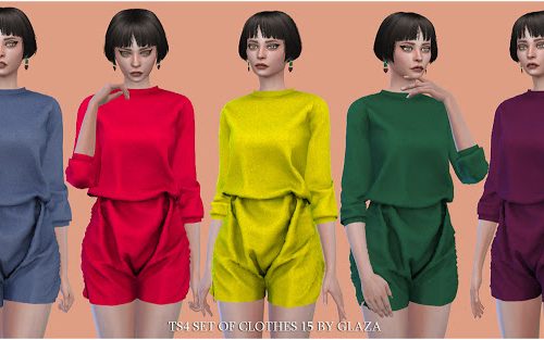 SET OF CLOTHES 15 (P) at All by Glaza