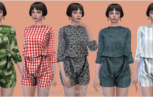 SET OF CLOTHES 15 (P) at All by Glaza