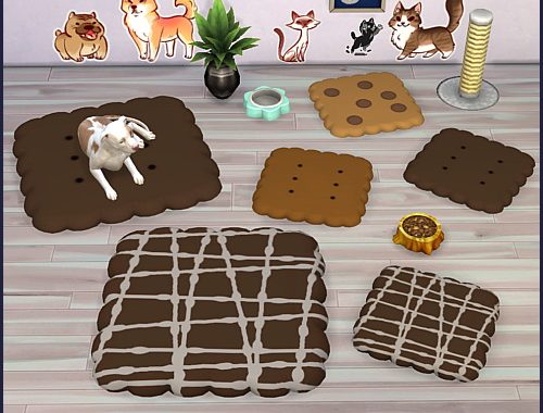 Set Pet bed Biscuit at CappusSims4You
